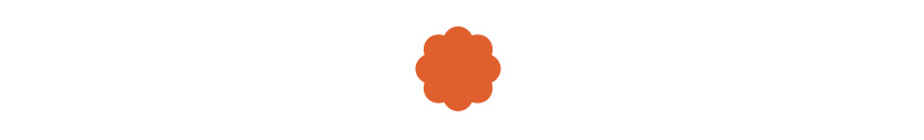 Orange cloud icon in the middle of a white rectangle