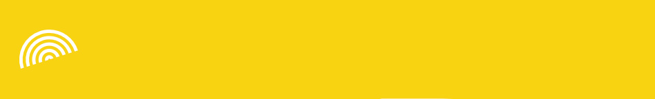 yellow rectangle with white rainbow on the left side